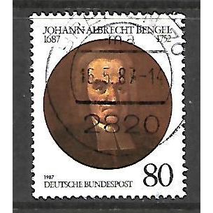 GERMANY 1987 80pf JOHANN BENGAL SG 2192 FINE USED