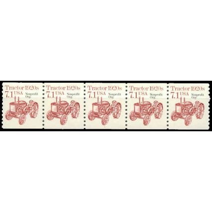 2127a 7.1c Tractor Very Fine MNH Dry Gum PNC 1/5 P0089