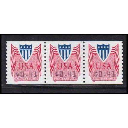 CVP33 41c Shield Very Fine MNH Strip of 3 PA5353