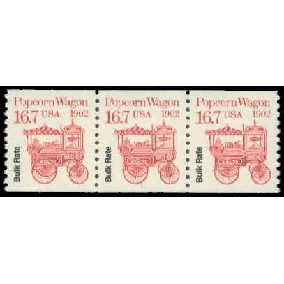 2261 16.7c Popcorn Wagon Very Fine MNH Dry Gum PNC 1/3 R0231