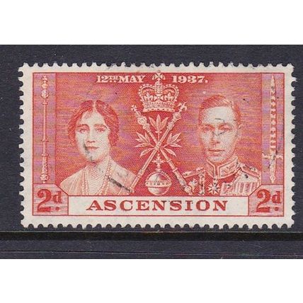 ASCENSION 1937 CORONATION 2d USED SG36