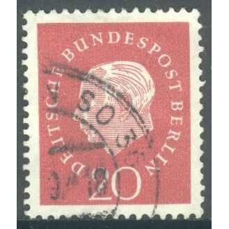 Germany 1959 - SGB180 - 20pf red - President Heuss - used 6
