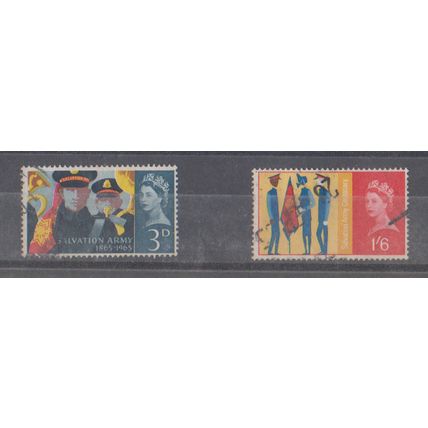 GB 1965 Salvation Army set of 2 SG 665 & 666