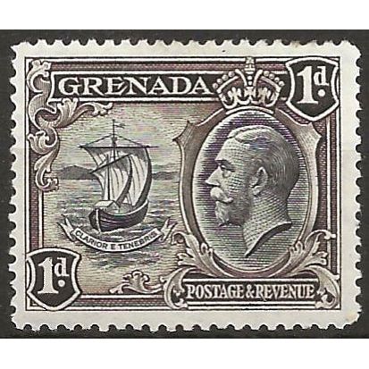 Grenada 1934 SG136 1d Black & Sepia Mounted Mint . .