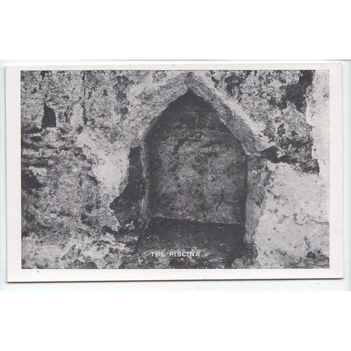 Piscina St Piran's Old Church Cornwall Postcard P91