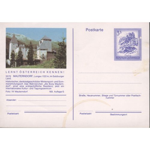 Austria unused - 3s pre-paid - Mauterndorf, Lungau