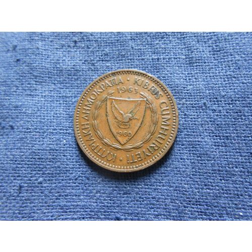 1963 CYPRUS 5 MILS COIN.