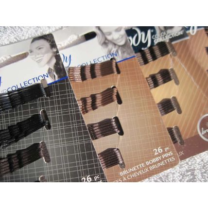 Goody Colour Collection Bobby Slide Hair Pins Bobbies Brunette Blonde Black Mini