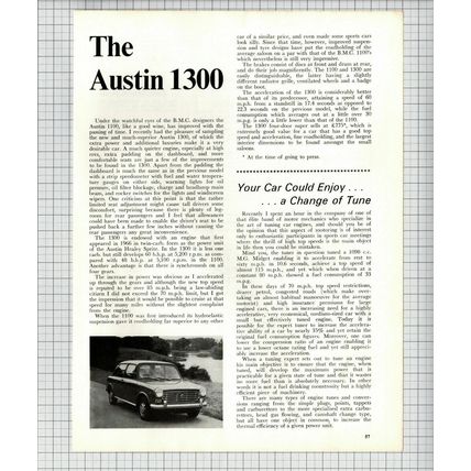 (6504) The Austin 1300 Car Review - 1969 Article