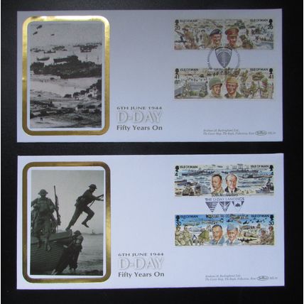 BENHAM IOM - LARGE SILK COVERS ML34 - D-DAY 50 YEARS ON 1994