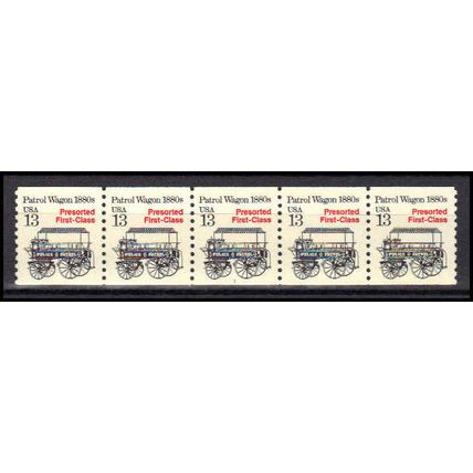 2258 13c Police Wagon Very Fine MNH Dry Gum PNC 1/5 X3139
