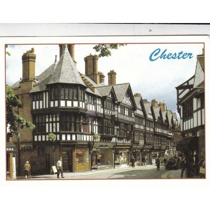 St Werburgh Street Chester Cheshire Postcard 2000 used VGC