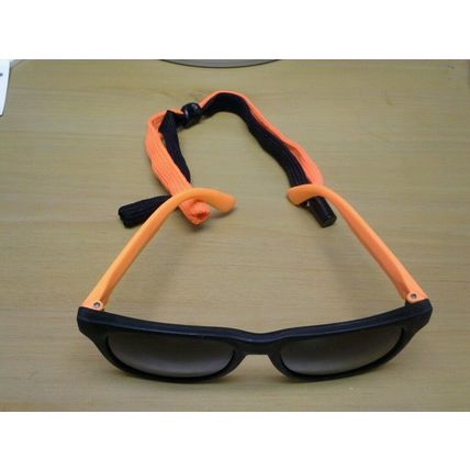 Malibu Orange Neon Colors Sunglasses with Matching Keeper