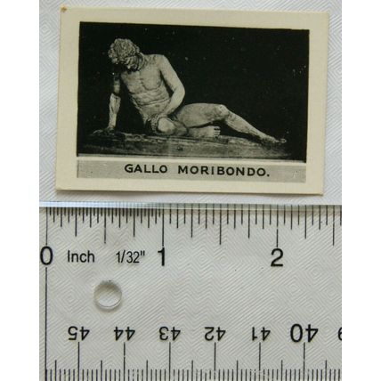 1936 Scerries Cigarette card No. 9 Gallo Moribondo