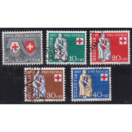 SCHWEIZ SWITZERLAND [1957] MiNr 0641-45 ( O/used ) [02] Pro Patria