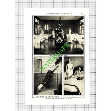 Hospital For Epilepsy Maida Vale London - 1914 Cutting / Print