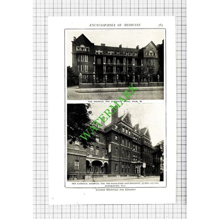 Hospital For Epilepsy Maida Vale Paralysed Bloomsbury - 1914 Cutting / Print