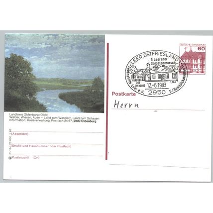 Deutschland SSt. Leer '9. Leeraner Soldatenmarsch, Evenburg' 1983