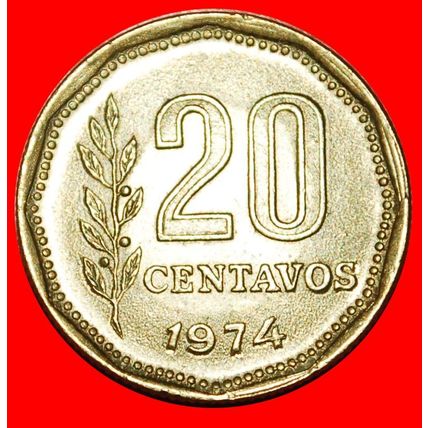 LIBERTY (1970-1976): ARGENTINA ★ 20 CENTAVOS 1974!★LOW START★NO RESERVE