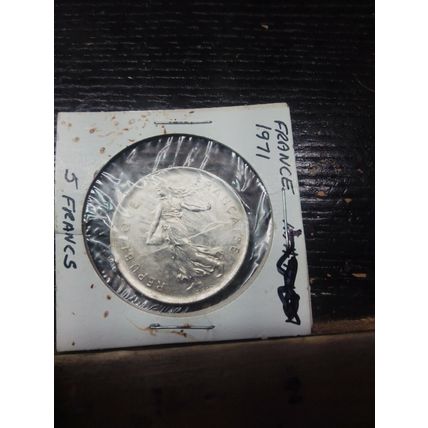 1971 France 5 Francs Coin