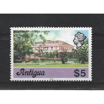 Antigua.SG485B $5 Government House.Mounted Mint.Oct23