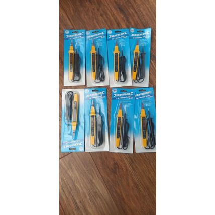 8x Silverline 3 in 1 Voltage Testers (457014) joblot