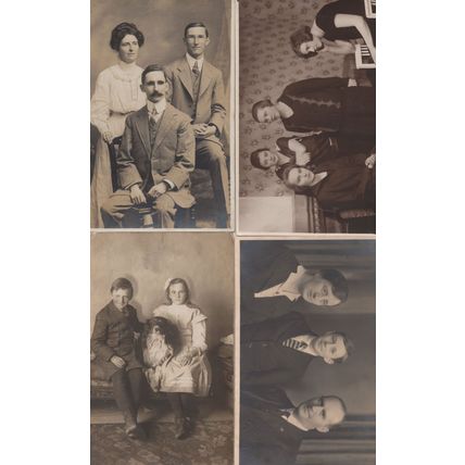I'm So BORED ! Four Old Grumpy Fed Up Lady Portrait Postcard s