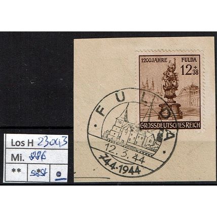 Los H23043: Deutsches Reich Mi. 886, gest., SST