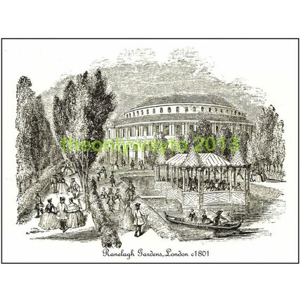 Ranelagh Gardens London, England, c1890, MODERN REPRODUCTION