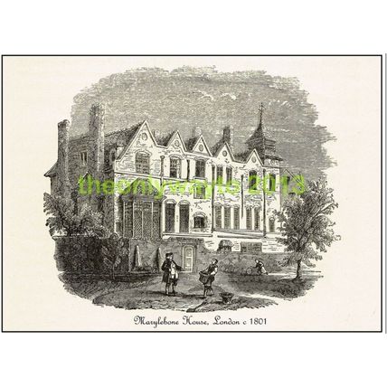 Marylebone House, London, England, c1890, MODERN REPRODUCTION