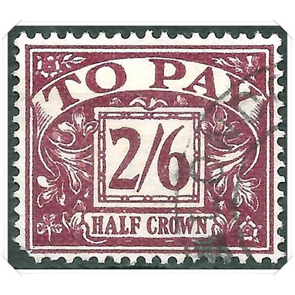 D26 1936-37 Edward Viii Watermark Postage Dues Used hrd2d