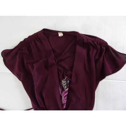 Dress - Purple Floral - Spaghetti Strap with attached Jacket - Size 5