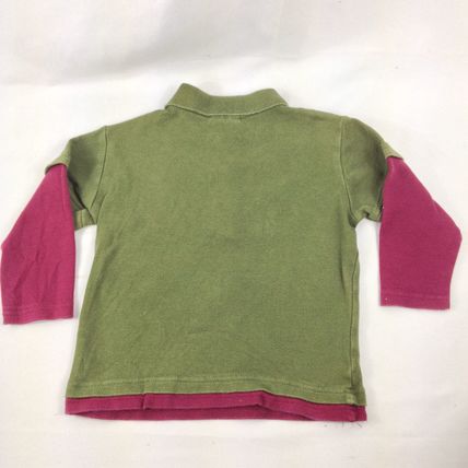Good Lad Boys Toddler Polo Shirt " Helicopter " Long Sleeve Green/Maroon Sz 2T