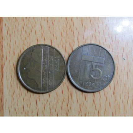Netherlands 1988 5 Cents Coin