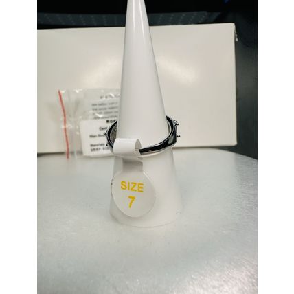 NIB Bomb Party Sz7 RG69981 Cant Hold Me Down LC Aquamarine Ice Crystal Rhodium P