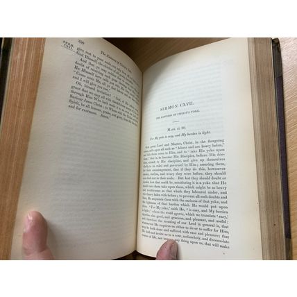 RARE* 1845 "THEOLOGICAL WORKS OF WILLIAM BEVERIDGE" VOL 5 ANTIQUE BOOK (P5)
