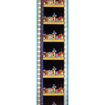 Pokemon . Pk MRQ - C062j . 1 STRIP OF 5 - 35MM FILM CELLS