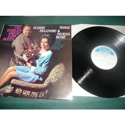 HARRY SECOMBE LP LOT OF 2 -SERENADE/THE WORLD'S GREAT LOVE DUETS