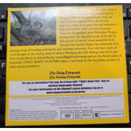 National Geographic DVD Promo The Telegraph Owls The Silent Hunters