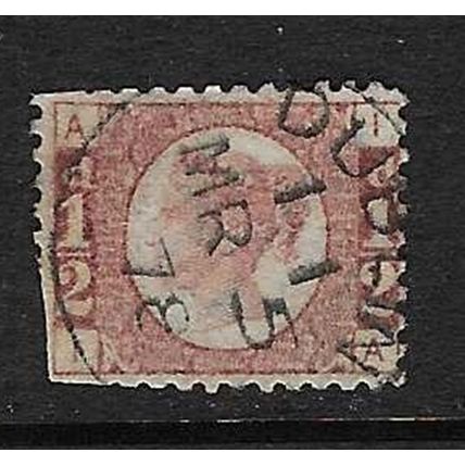 GB 1870 QUEEN VICTORIA 1/2d ROSE PLATE 14 ( AI ) SG49