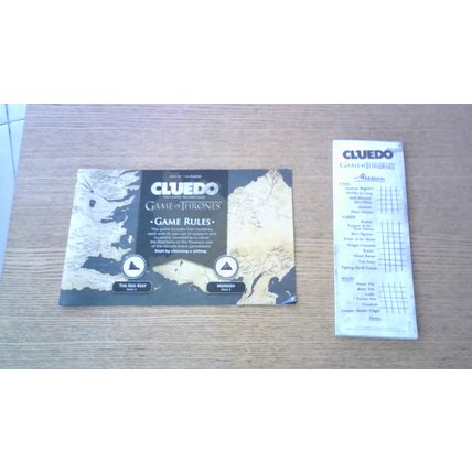 CLUEDO: GAME OF THRONES Collector's Edition (Hasbro) 2017
