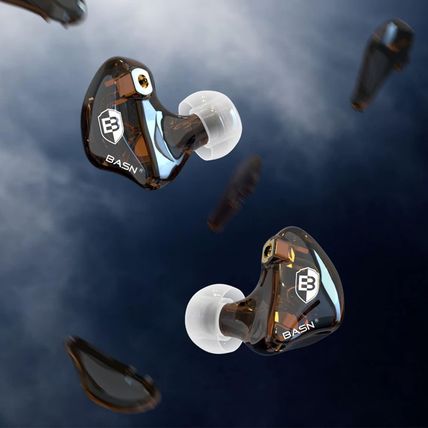 BASN In-Ear Monitor Headphones Dual Dynamic Drivers IEM Earphones Detachable MMC