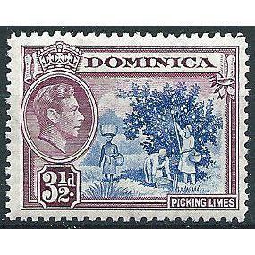 Dominica 1947 SG104a 3 1/2d Ultramrine & Purple Unmounted Mint ... .