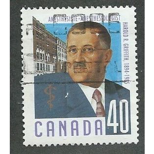 CAN 1991 40c ' MEDICAL PIONEERS - GRIFFITH' FINE USED (EBID38-859)