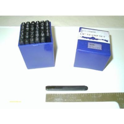 36 Piece 1/8" (3 MM) Letter and Number Stamp Kit Plastic Case High Carbon Steel