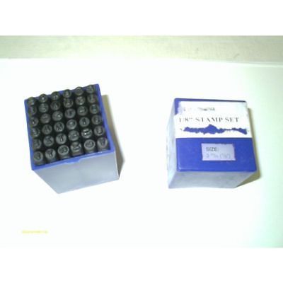 36 Piece 1/8" (3 MM) Letter and Number Stamp Kit Plastic Case High Carbon Steel