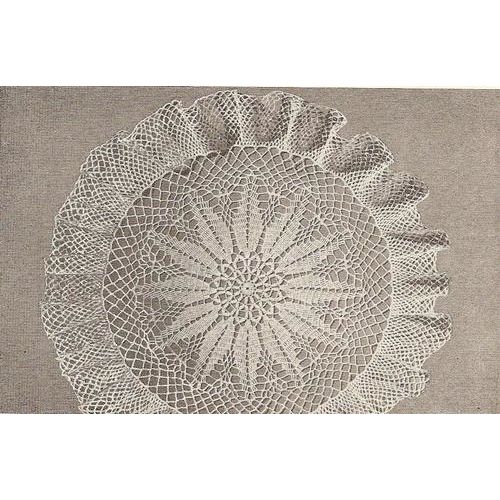 Crochet Doily Pattern Ruffle Poinsettia Doily