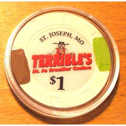 (1) $1. TERRIBLE'S FRONTIER CASINO CHIP - Saint Joseph, Missouri