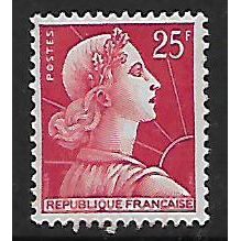 FRANCE 1955 25F RED FRANCE SG 1238C M / MINT