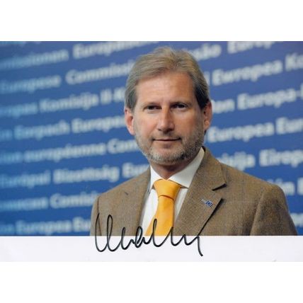 Johannes Hahn Austrian Politics Politician Hand Signed Photo